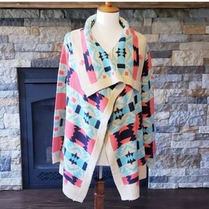 Aztec cardigan sweater